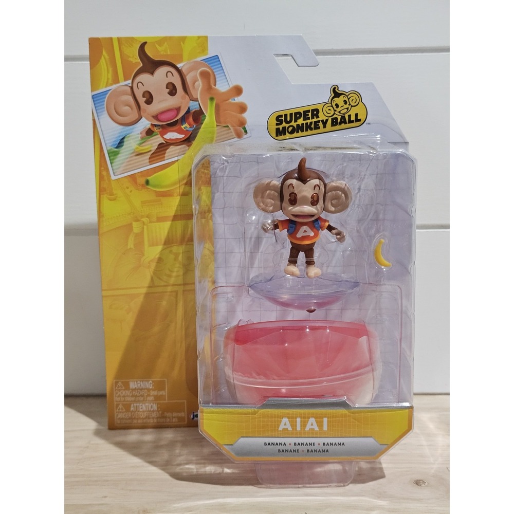 Sega 4in Tall AiAi Action Figurine Monkey Ball With 8 Points of Articulation NEW